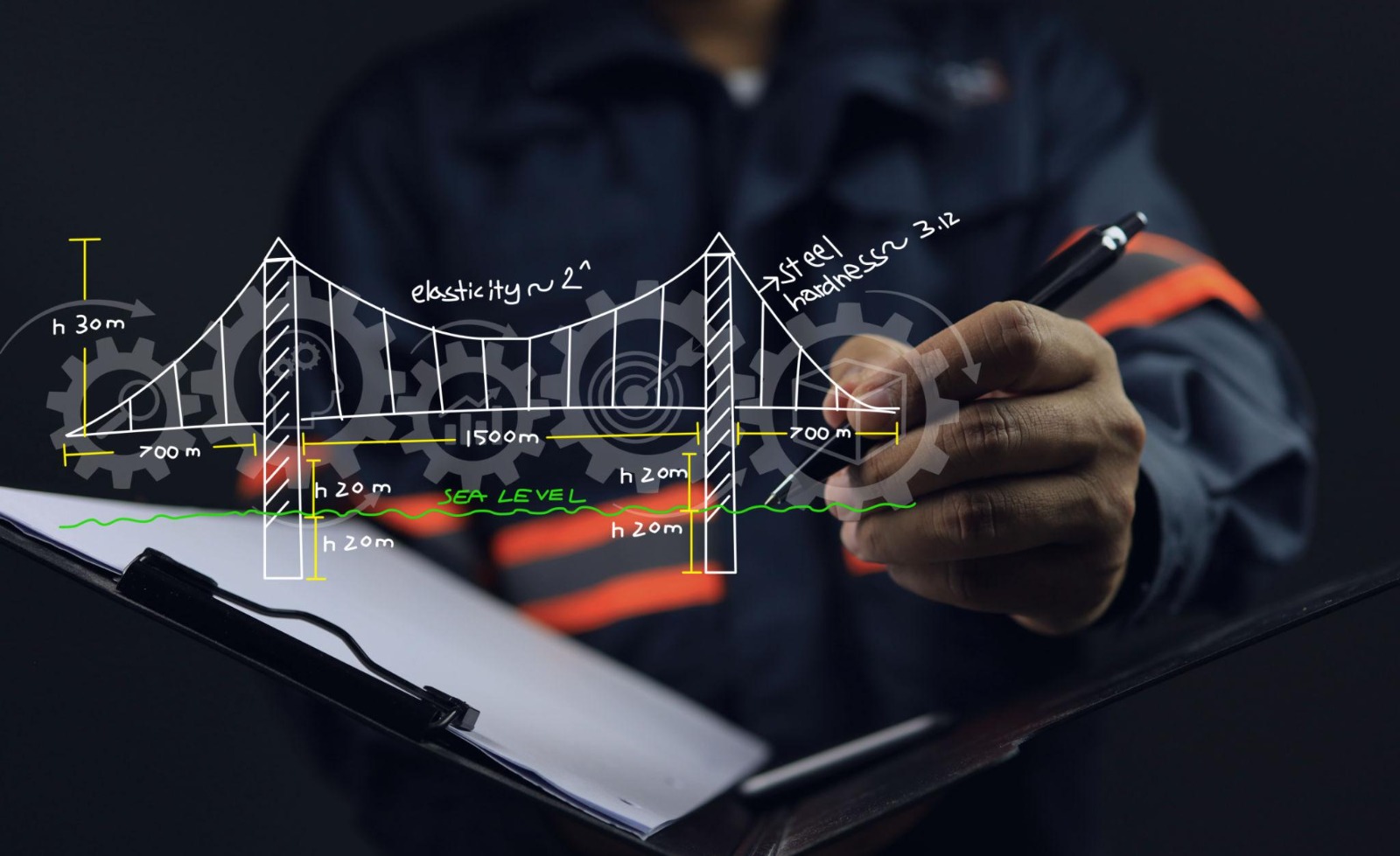 Image of city and digital design